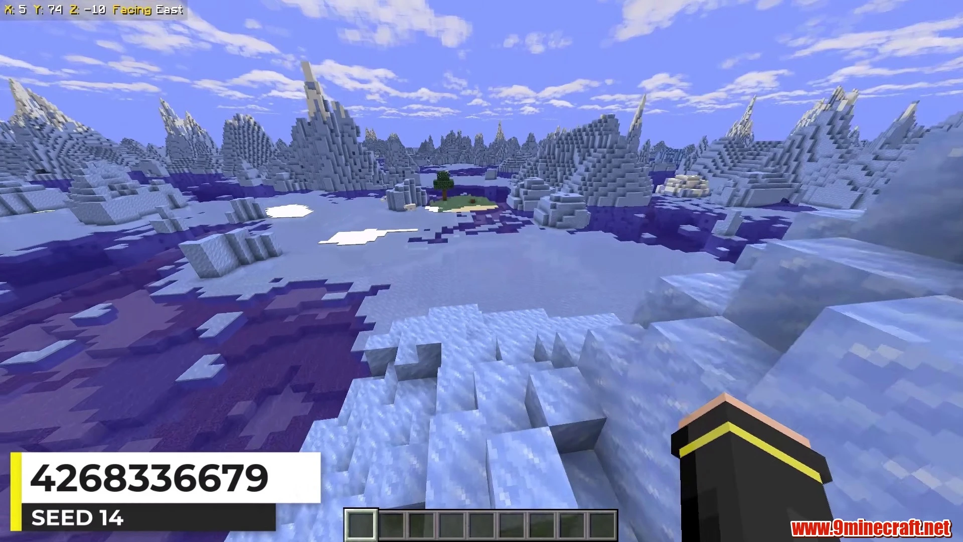 Glacial Frozen Ocean Island - Minecraft 26.3 Island Seed 4268336679 view 2