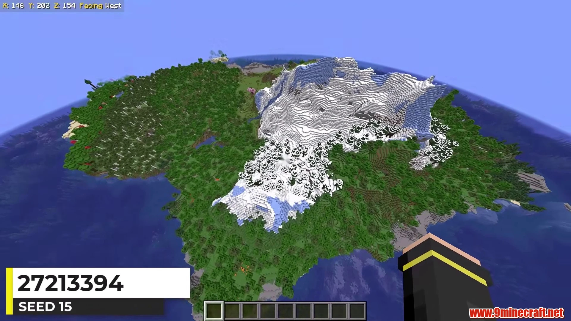 Majestic Mountain Island - Minecraft 26.3 Island Seed 27213394 view 2