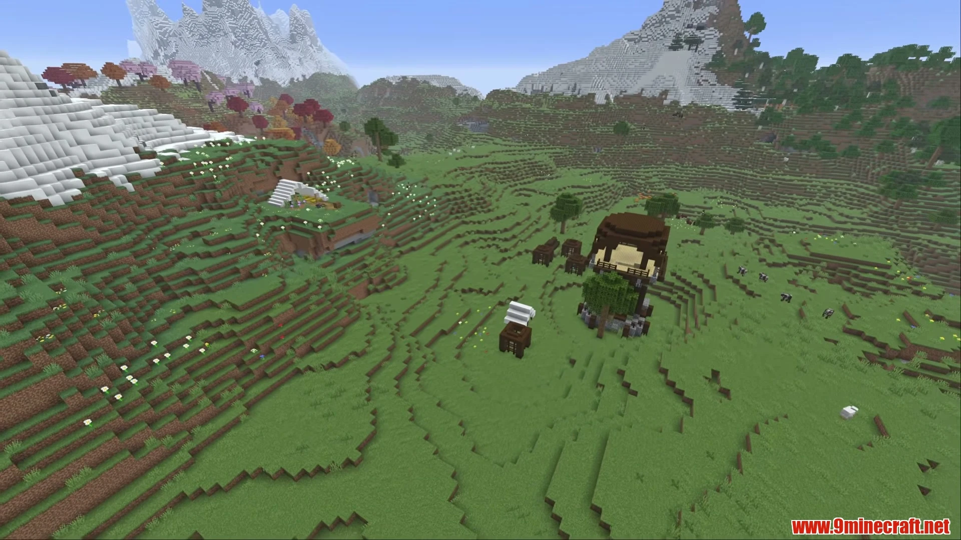 Dappled Forest Ice Spikes & Outpost Village - Minecraft 26.3 Seed 6306952185402203104 View 1