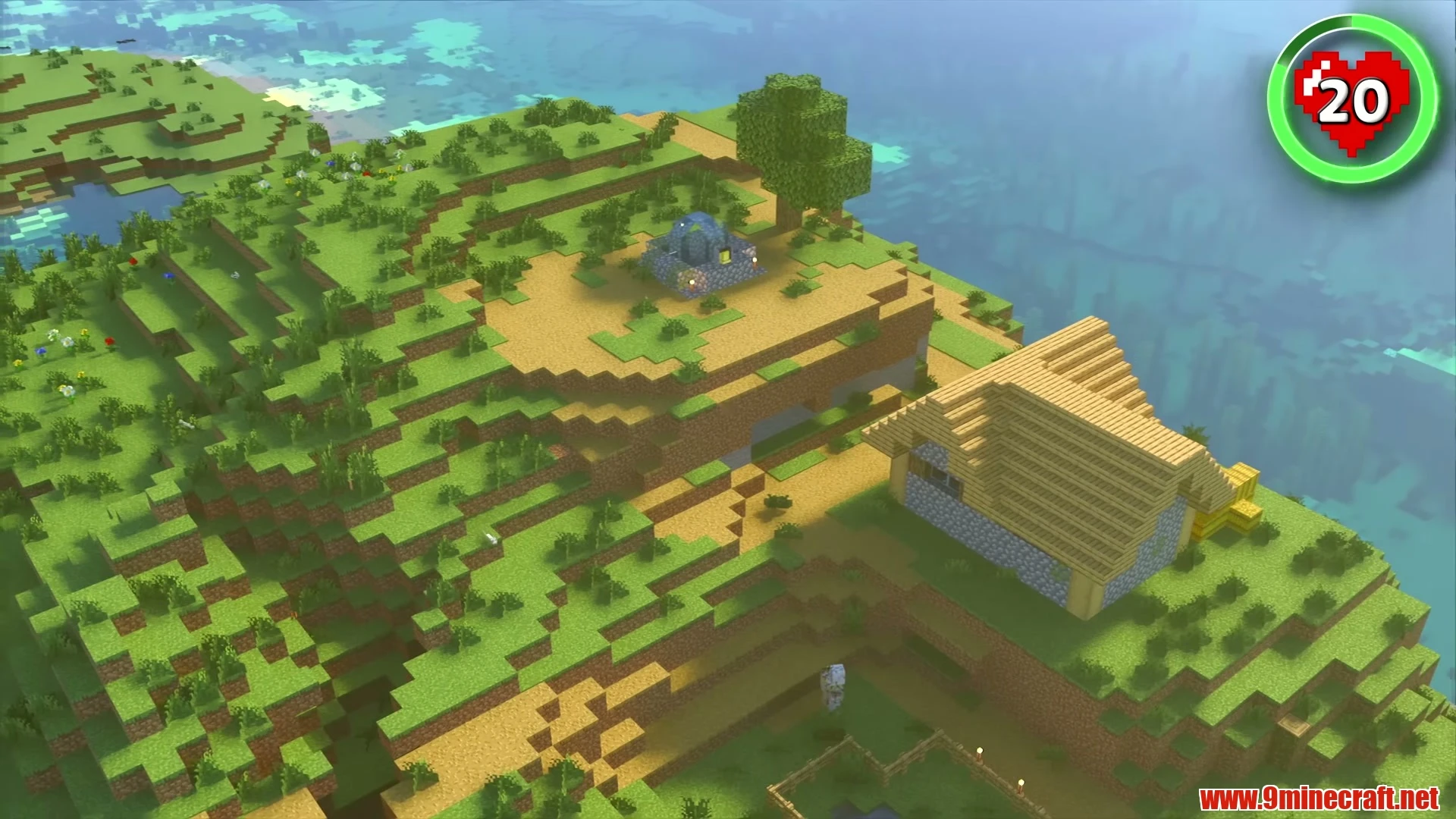 Lone Tree Starter Island & Exposed Sea Ruin - Minecraft 26.3 Seed 1775883570 View 2