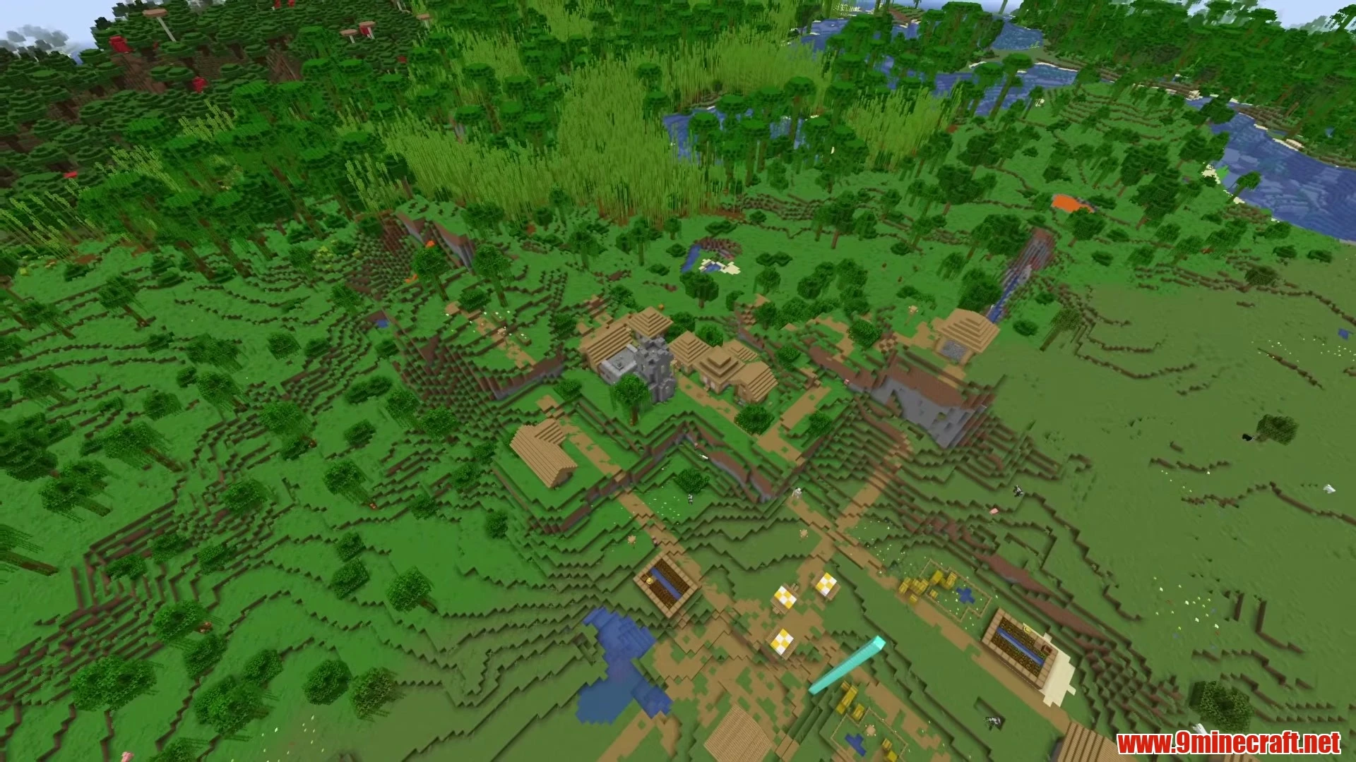 Sprawling Savanna Mesa Frontier Village - Minecraft 26.3 Seed 19703251925838538 View 3