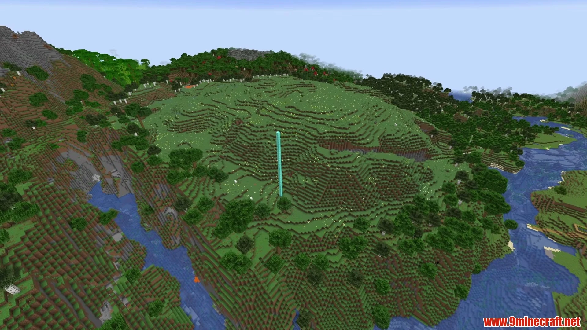 Lush Valley Village Cradle with Waterfall Grotto - Minecraft 26.3 Seed -4592202139636827690 View 1