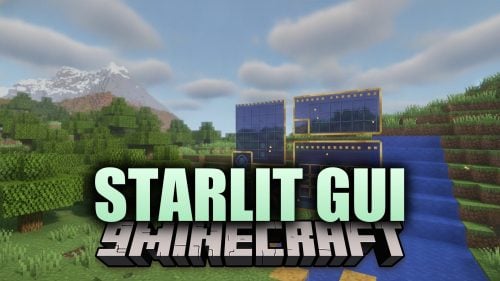 Starlit GUI Resource Pack (1.20.1) – Clean Midnight Blue Menus with Gold Trim