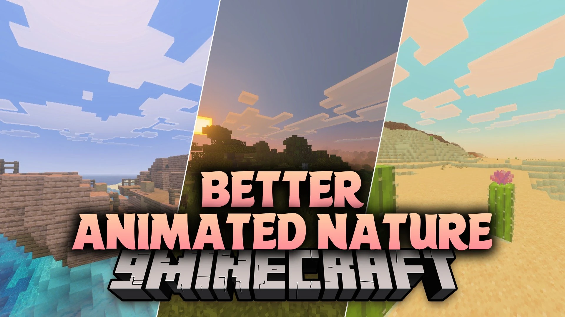 Better Animated Nature Shader (26.x, 1.21) – Swaying Leaves and Flowing Water