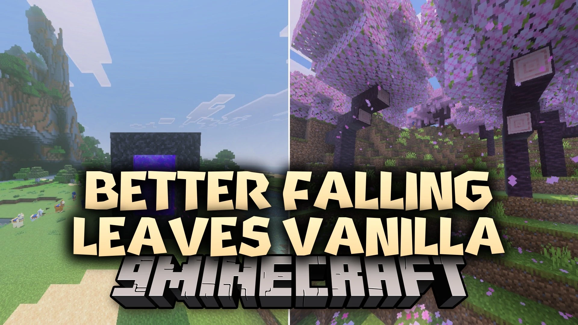 Better Falling Leaves Vanilla Shader (26.x, 1.21) – Leaves Settling on Ground
