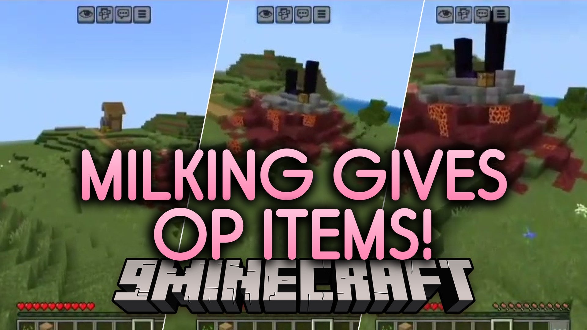 Milking Gives OP Items Addon (26.x) – Get Overpowered Loot By Milking Cows