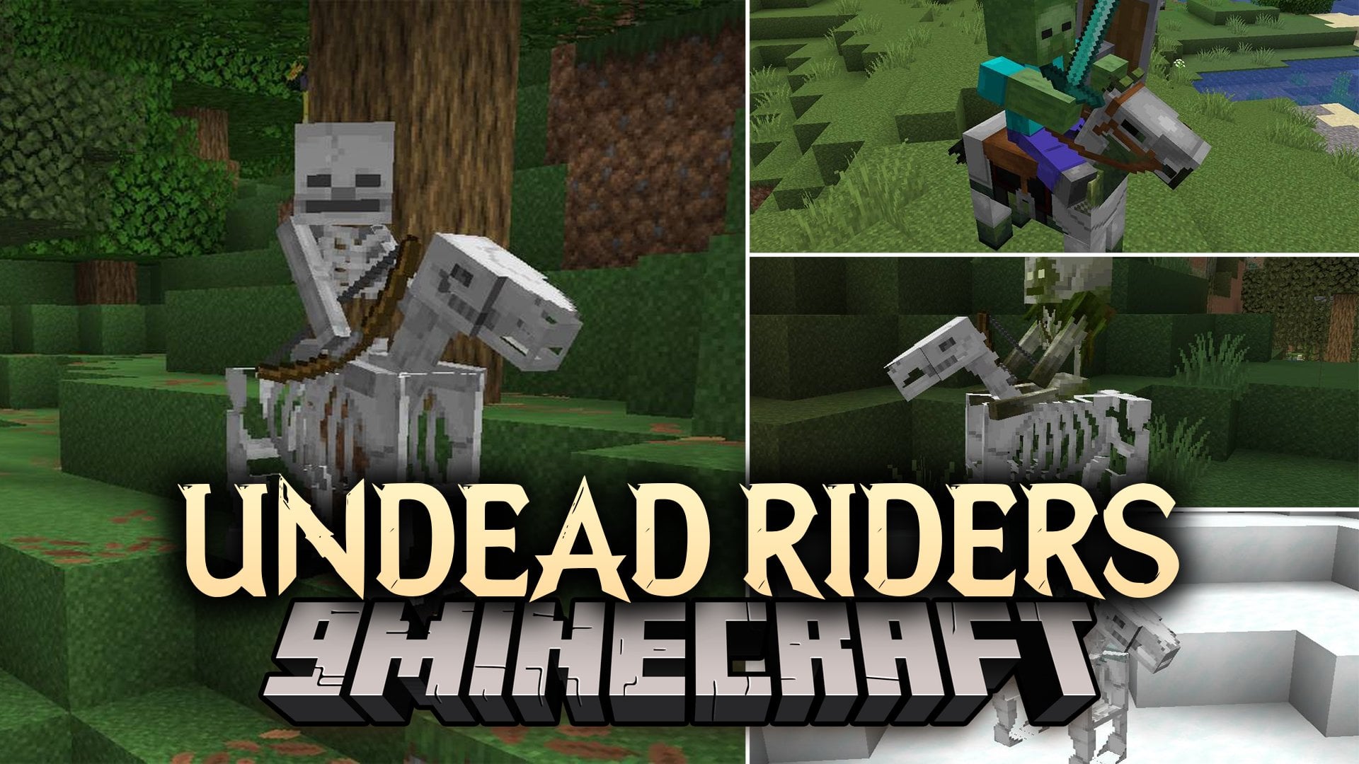 Undead Riders Mod (26.3, 1.21.11) – Fight Undead Horsemen and Tame Skeletal