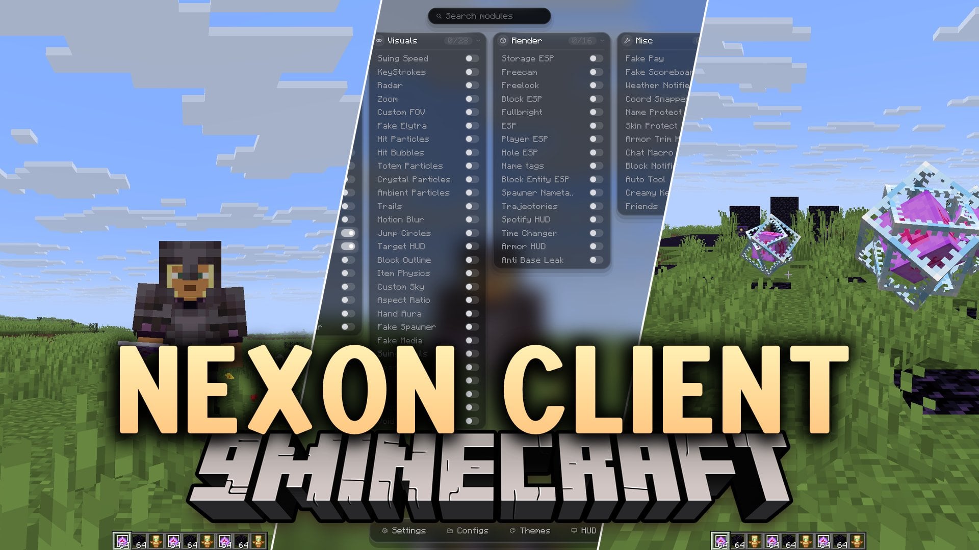 Nexon Client Mod (1.21.11) – Dominate Economy Servers and Crystal PvP