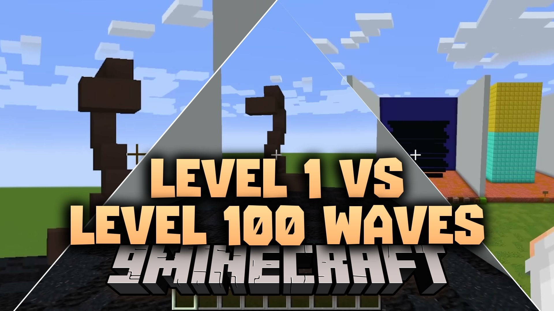 LEVEL 1 vs LEVEL 100 WAVES Map (26.3, 1.20.1) – Survive Seventeen Deadly Rounds