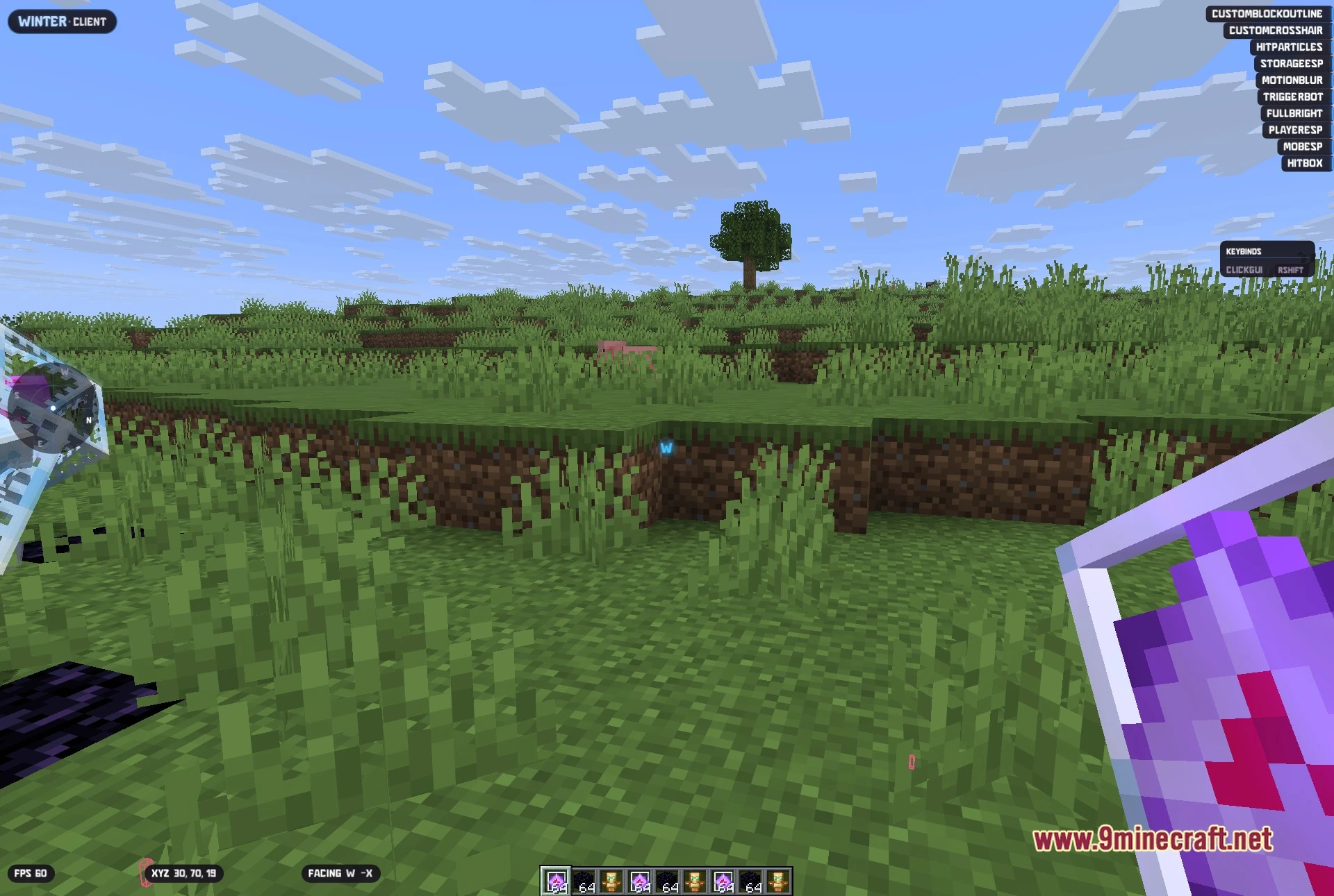 Winter Client Mod (1.21.11) – Survive Ruthless PvP on Anarchy Servers — screenshot 4