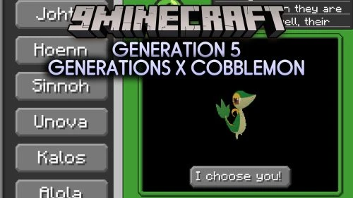 Generation 5 Generations X Cobblemon Resource Pack (1.21.11, 1.20.1)