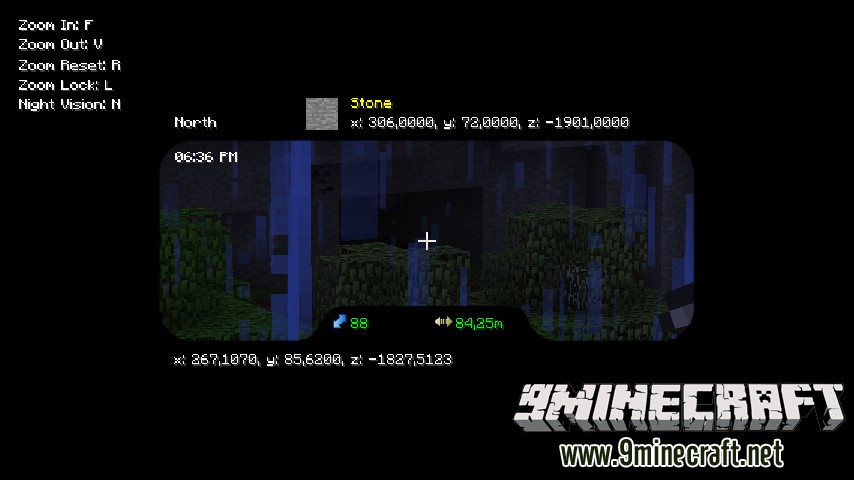 Binocular Mod 1.12.2, 1.11.2 (Zoom in on Things, Nightvision) 6