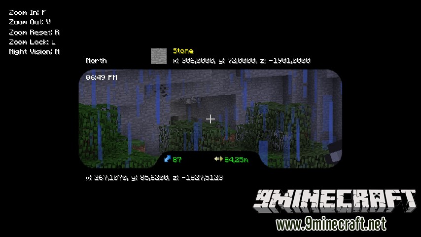 Binocular Mod 1.12.2, 1.11.2 (Zoom in on Things, Nightvision) 7