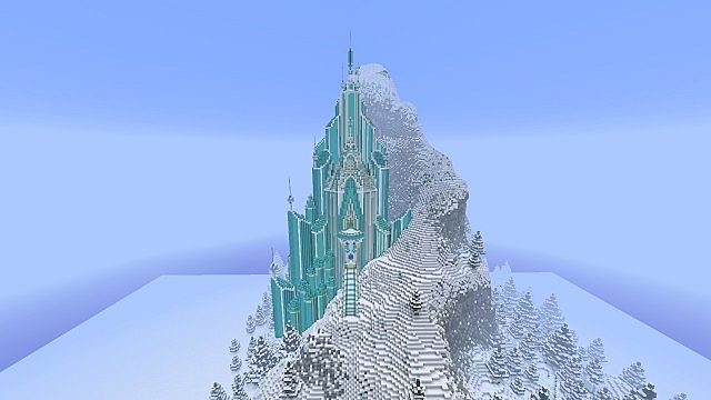 Elsa's Ice Castle - Frozen Map 1.12.2, 1.11.2 for Minecraft 2