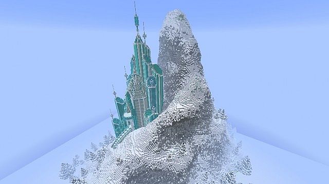 Elsa's Ice Castle - Frozen Map 1.12.2, 1.11.2 for Minecraft 4