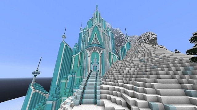 Elsa's Ice Castle - Frozen Map 1.12.2, 1.11.2 for Minecraft 5