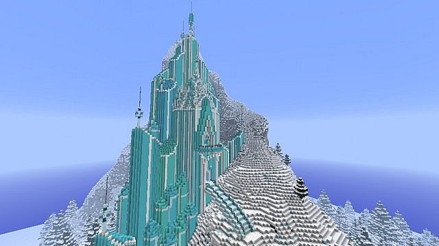 Elsa's Ice Castle - Frozen Map 1.12.2, 1.11.2 for Minecraft 6