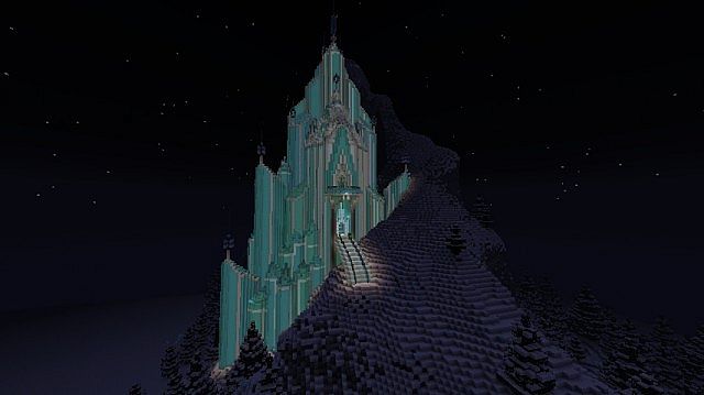 Elsa's Ice Castle - Frozen Map 1.12.2, 1.11.2 for Minecraft 7