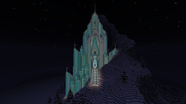 Elsa's Ice Castle - Frozen Map 1.12.2, 1.11.2 for Minecraft 8