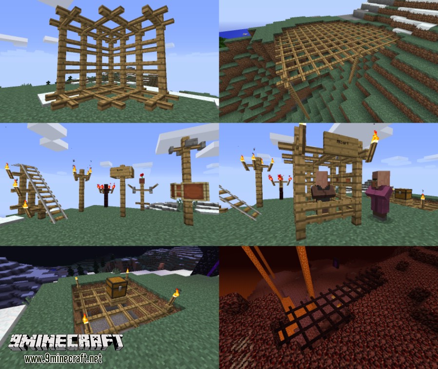 Lattice Mod 1.10.2, 1.7.10 (Horizontal Fences) 2