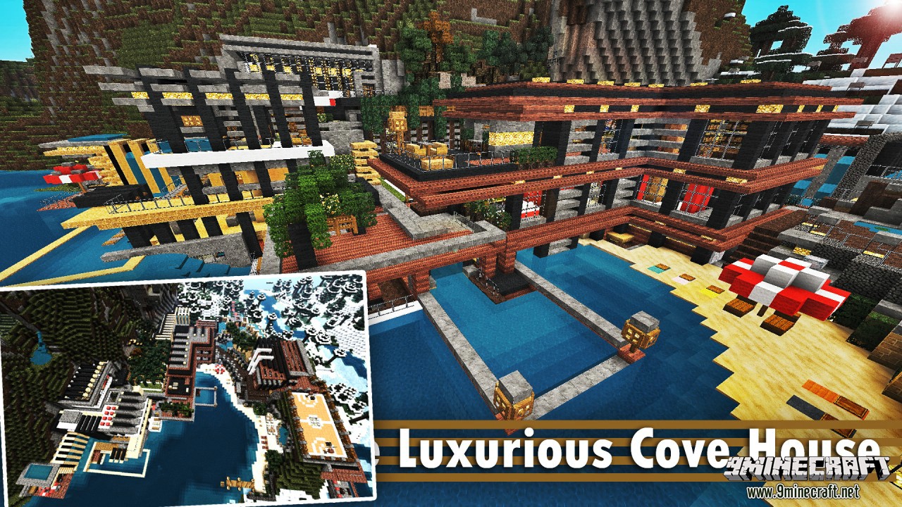 Luxurious Cove House Map 1.12.2, 1.11.2 for Minecraft 11