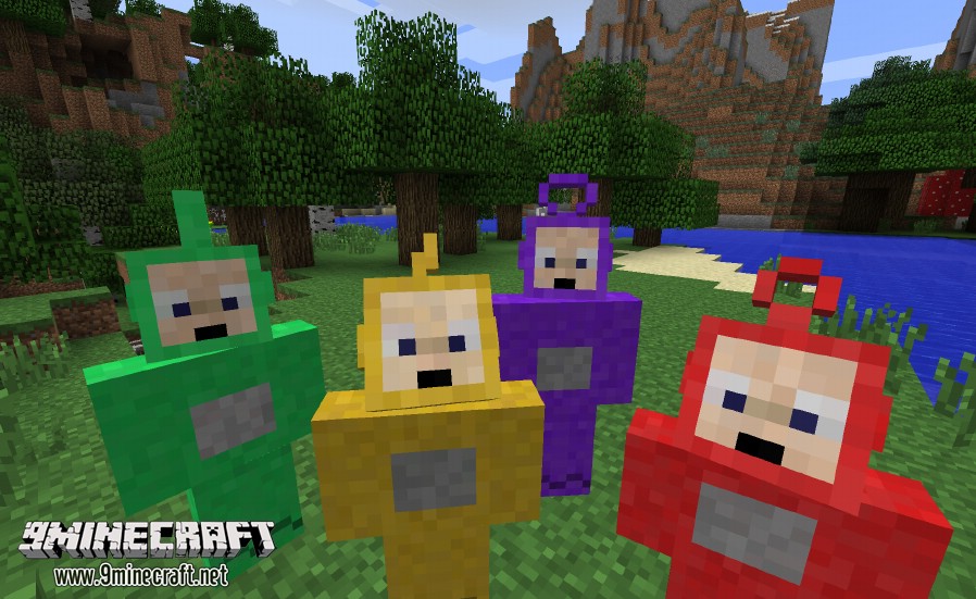 Teletubbie Mod (1.20.4, 1.19.4) - Po, Dipsy, Tinky Winky 2