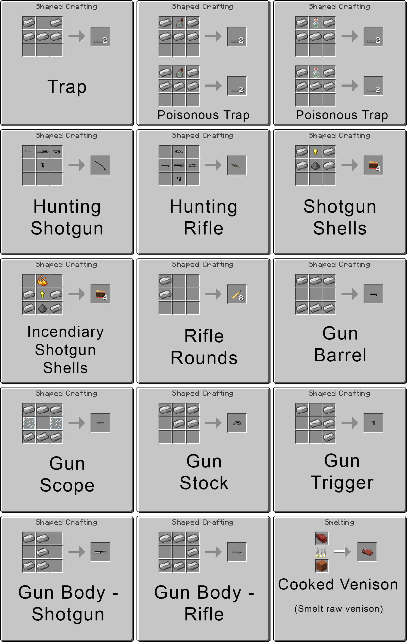 The Hunt Mod 1.12.2, 1.7.10 (Deer Hunting, Traps, Snipers) 25