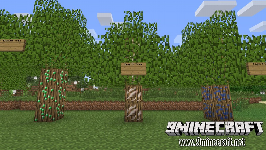 TreeOres Mod 1.11.2, 1.10.2 (Grow Trees Made of Ores) 16