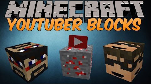 Youtuber Blocks Mod 1.7.10 1