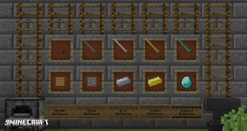 Kaishi's Weapon Pack Mod 1.12.2, 1.10.2 (Medieval Weapons) 3