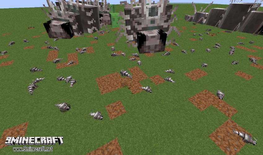 Killing Titans in Minecraft Attack on Titan Mod (Download Link in